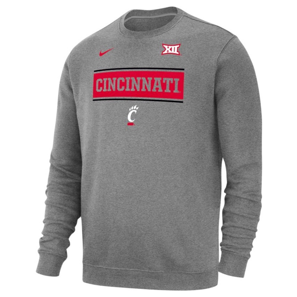 Nike University of Cincinnati Big 12 Crewneck Sweatshirt
